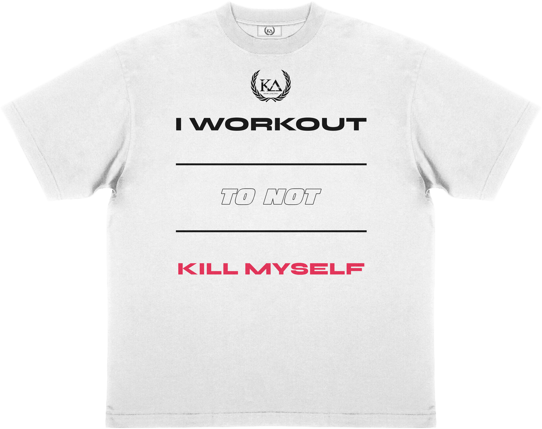 I WORKOUT TO NOT KILL MYSELF™ Essential Oversized T-shirt