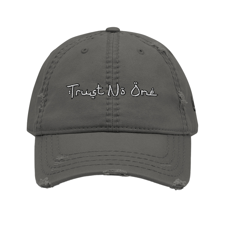 TRUST NO ONE™ Distressed Hat