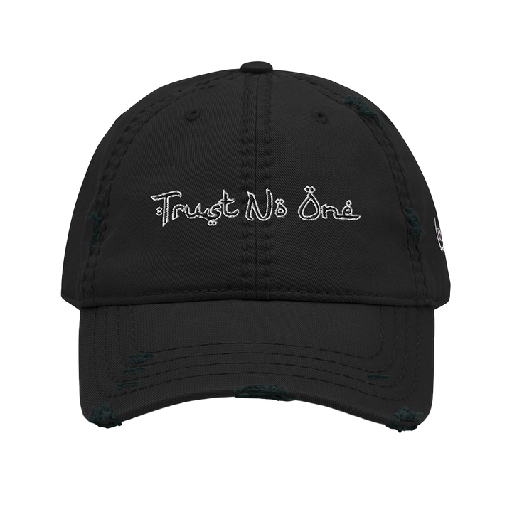 TRUST NO ONE™ Distressed Hat