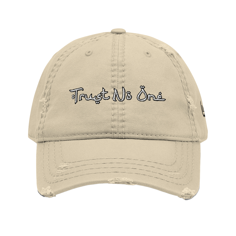 TRUST NO ONE™ Distressed Hat