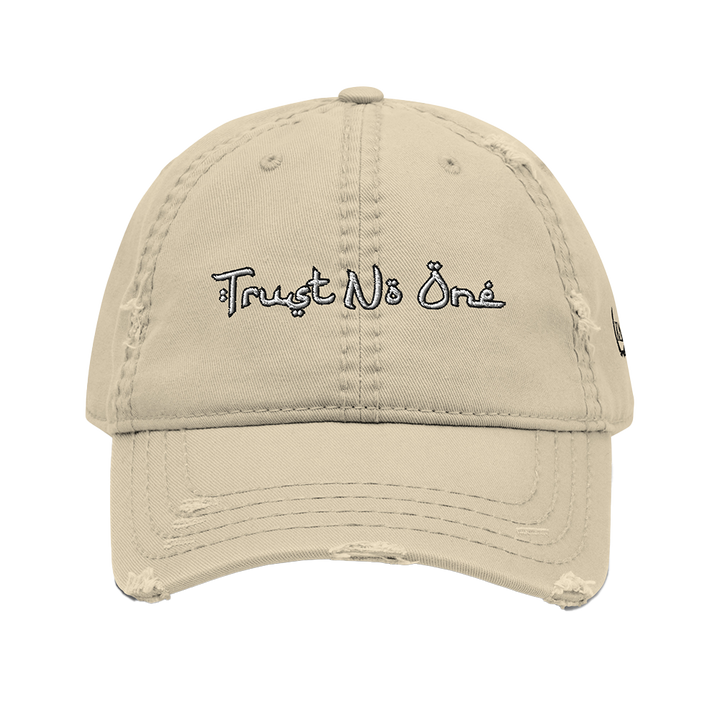 TRUST NO ONE™ Distressed Hat