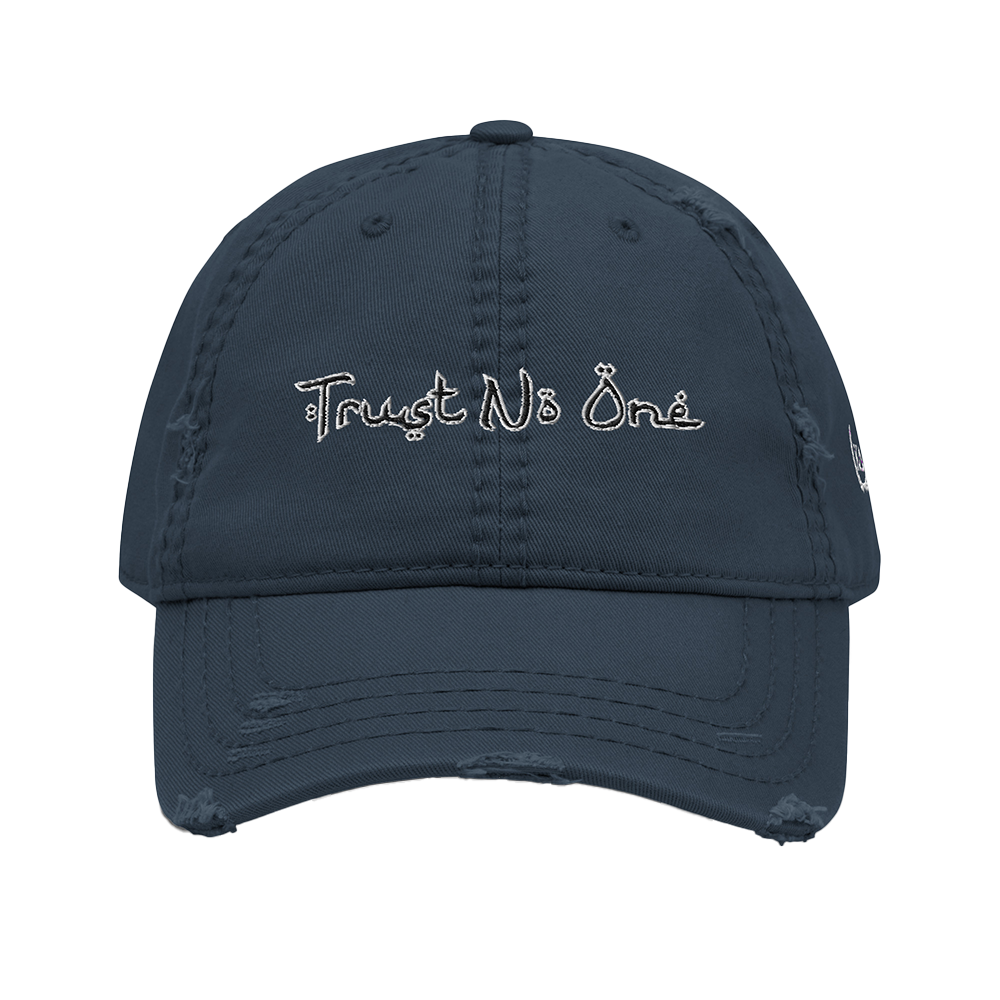 TRUST NO ONE™ Distressed Hat