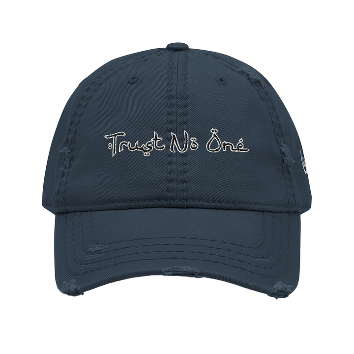 TRUST NO ONE™ Distressed Hat