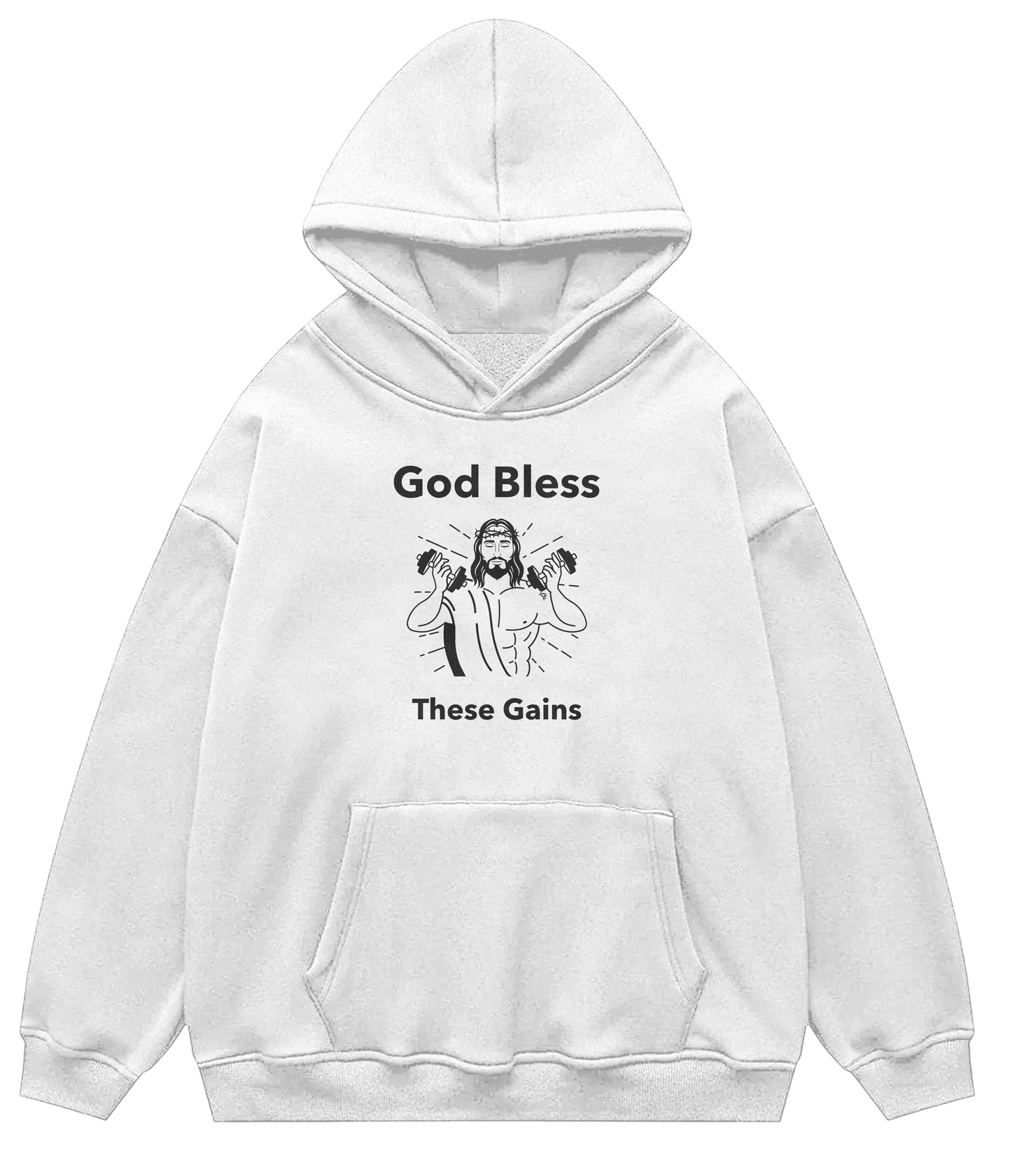 GOD BLESS THESE GAINS™ Hooded Sweatshirt