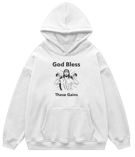 GOD BLESS THESE GAINS™ Hooded Sweatshirt