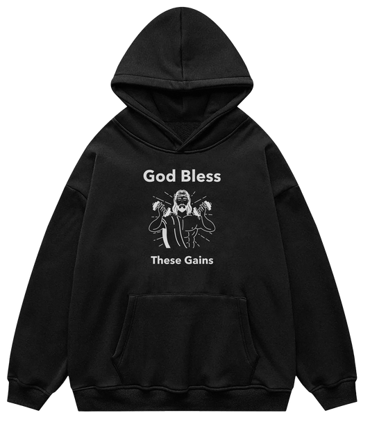 GOD BLESS THESE GAINS™ Hooded Sweatshirt